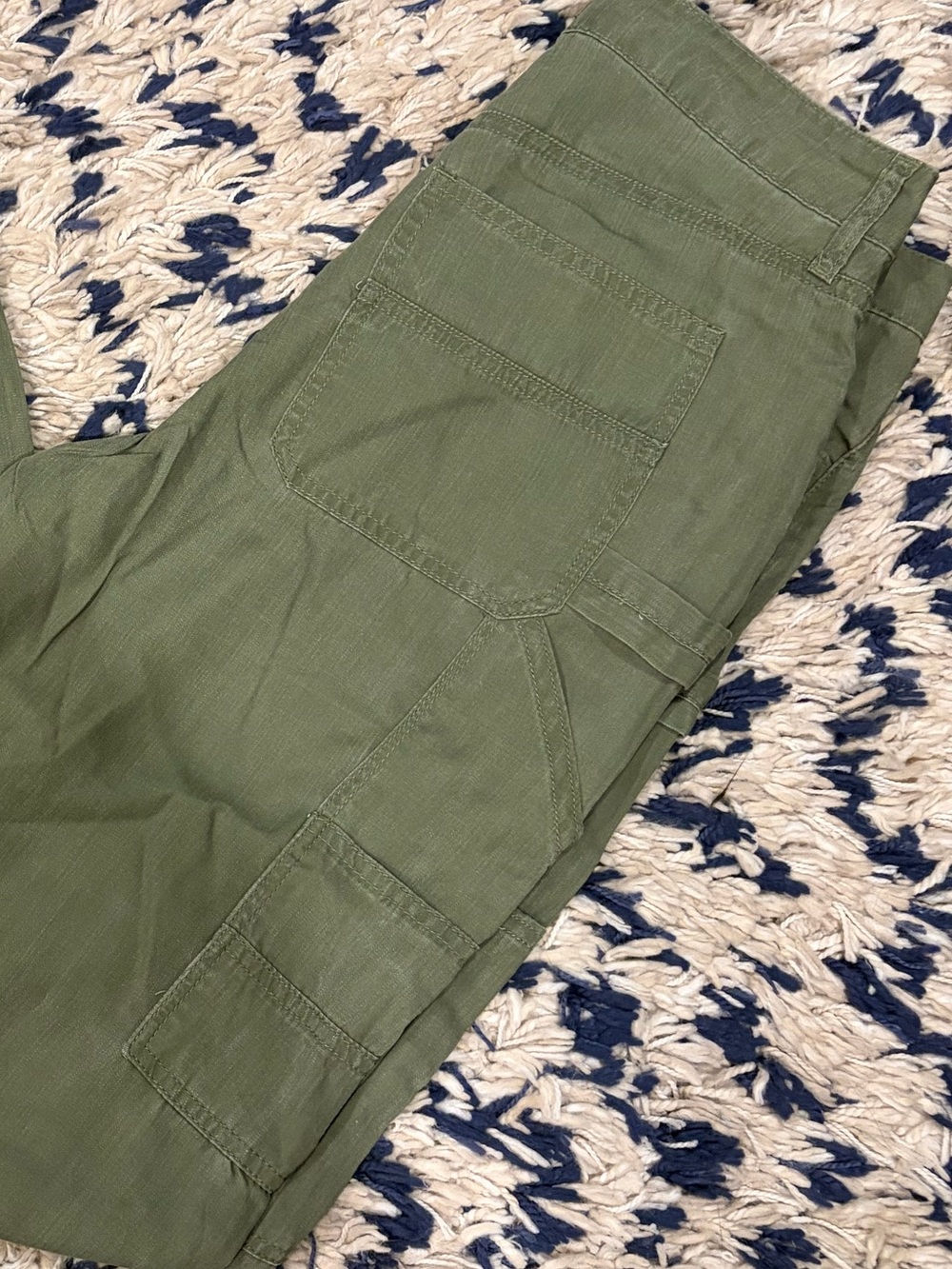 NWT ✨ Kut From The Kloth - SIENNA HIGH RISE WIDE LEG Utility PANT Olive Green -4 - Picture 4 of 10